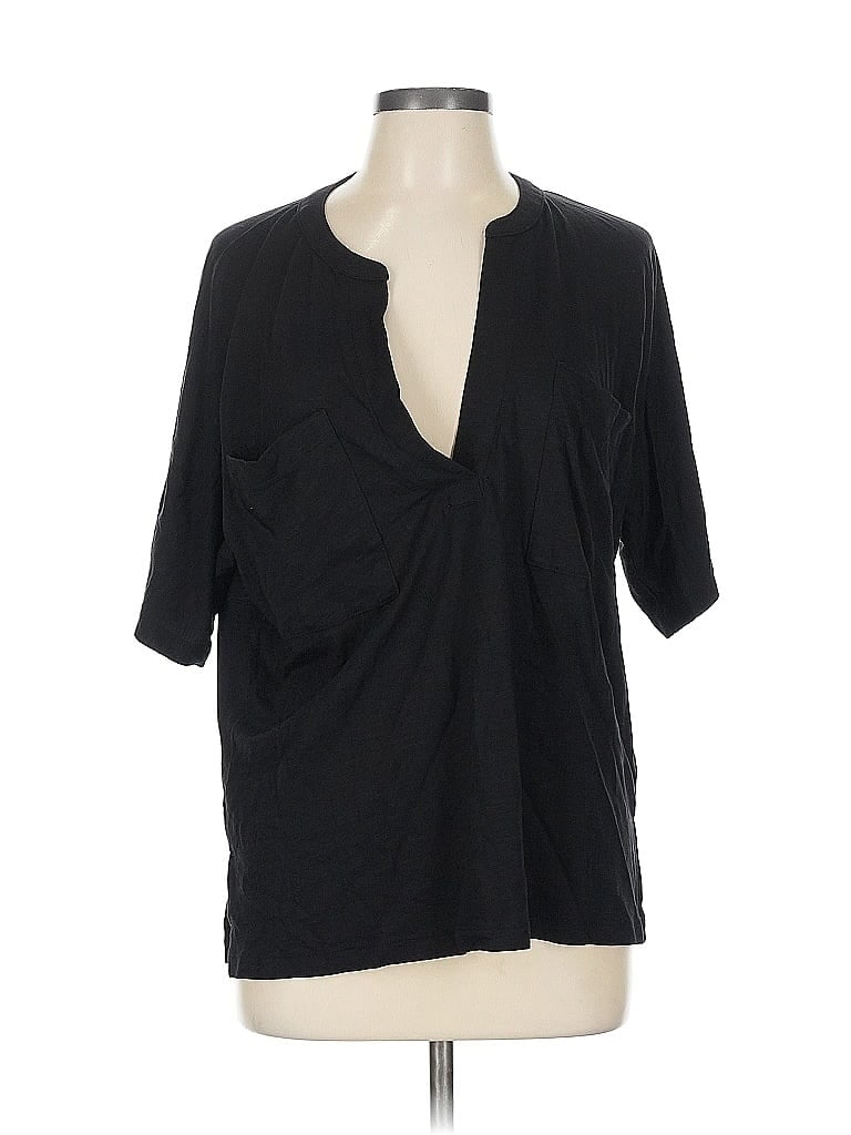 Pre-owned Banana Republic Factory Store 3/4 Sleeve T-shirt In Black