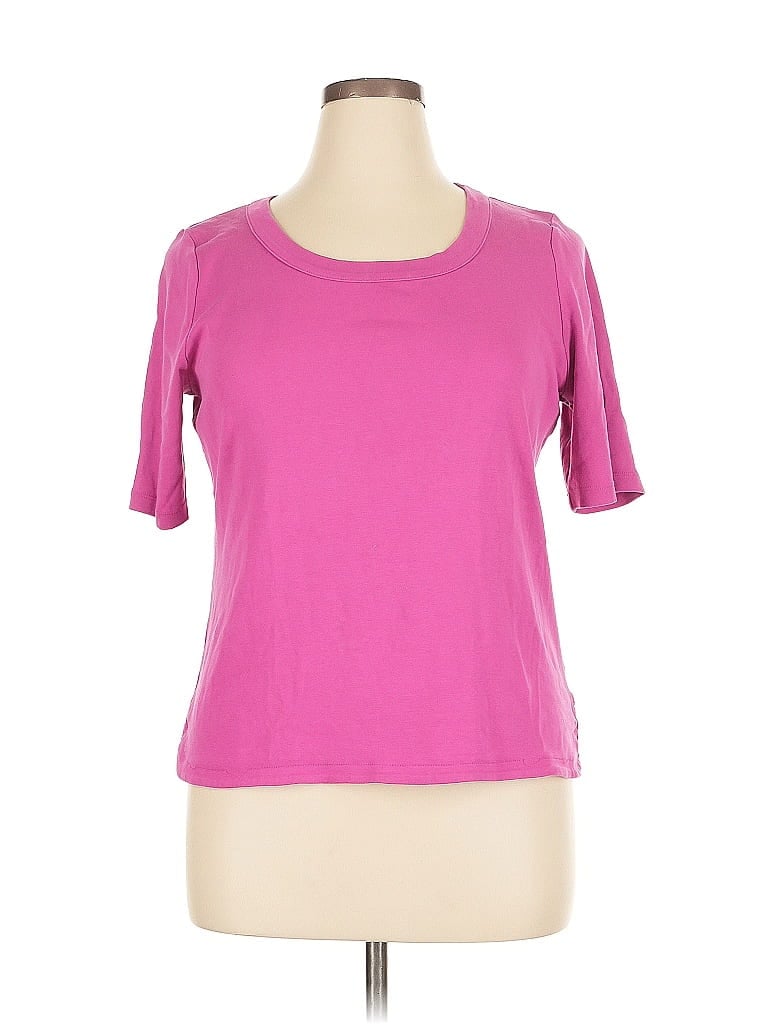 Pre-owned Talbots Short Sleeve T-shirt In Pink