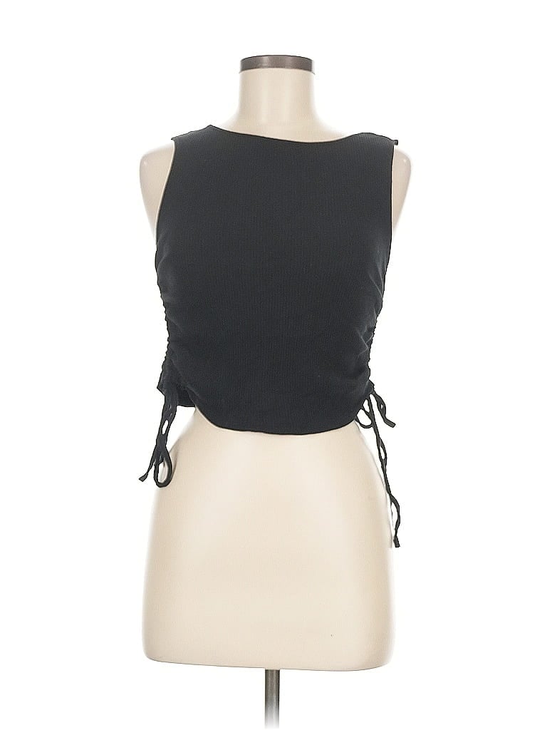 Pre-owned Divided By H&m Sleeveless Blouse In Black
