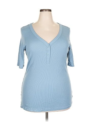 Torrid Short Sleeve Henley (view 1)