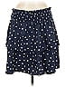 Maison Jules 100% Polyester Polka Dots Blue Casual Skirt Size M - photo 1