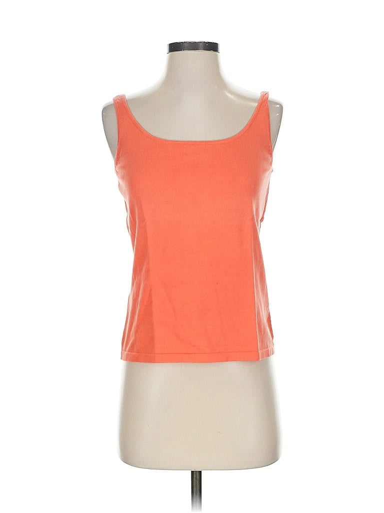Pre-owned Talbots Tank Top Orange Strapless Neckline Tops