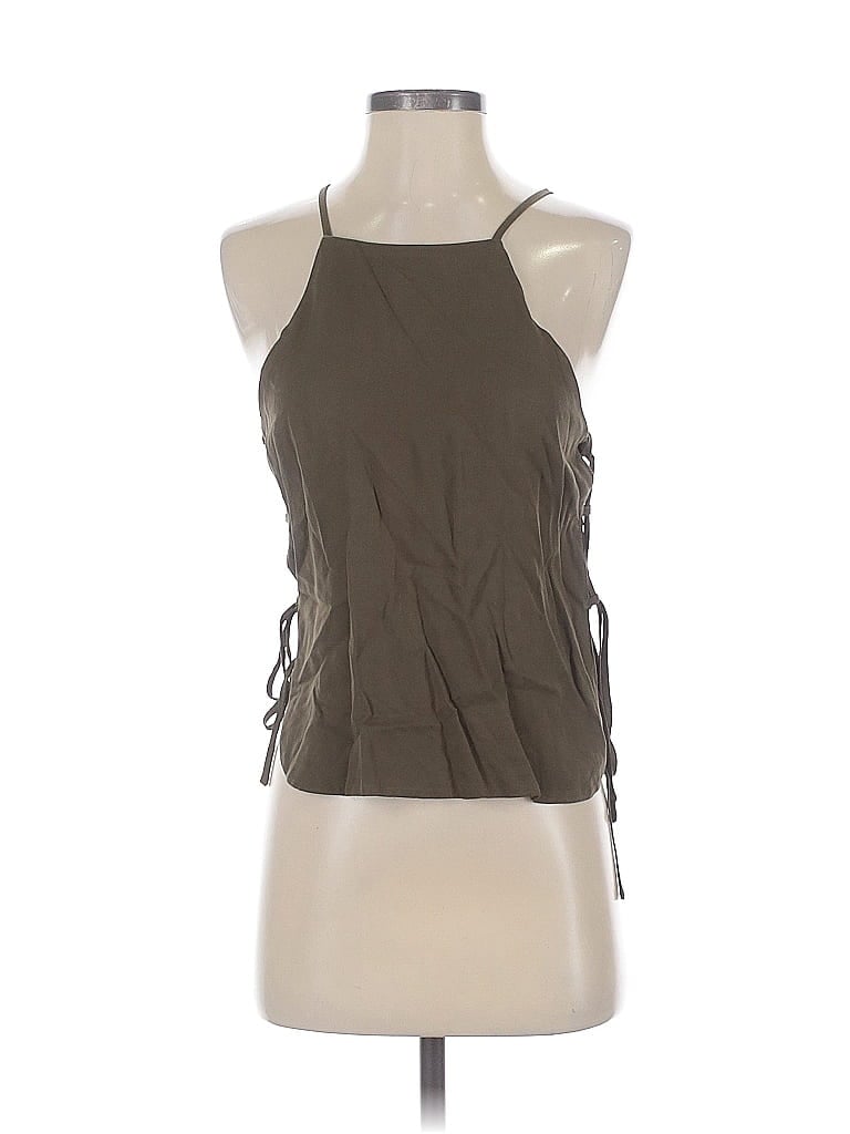 Pre-owned Tobi Sleeveless Top Brown Halter Neckline Tops