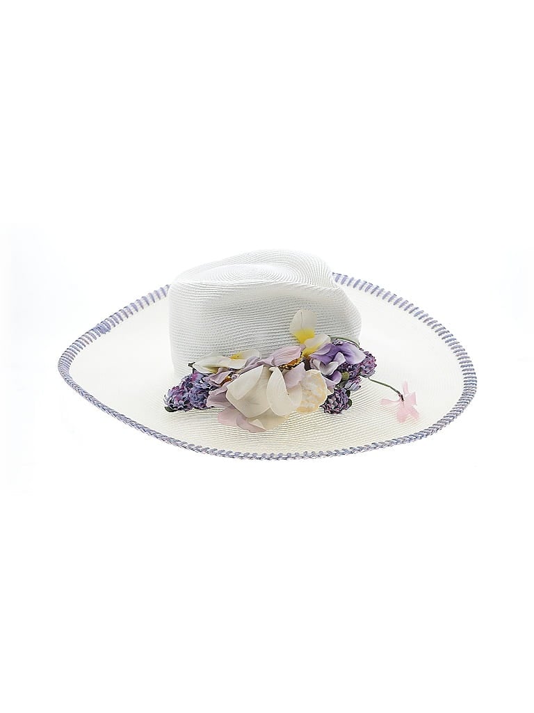 Pre-owned Eric Javits Sun Hat In White