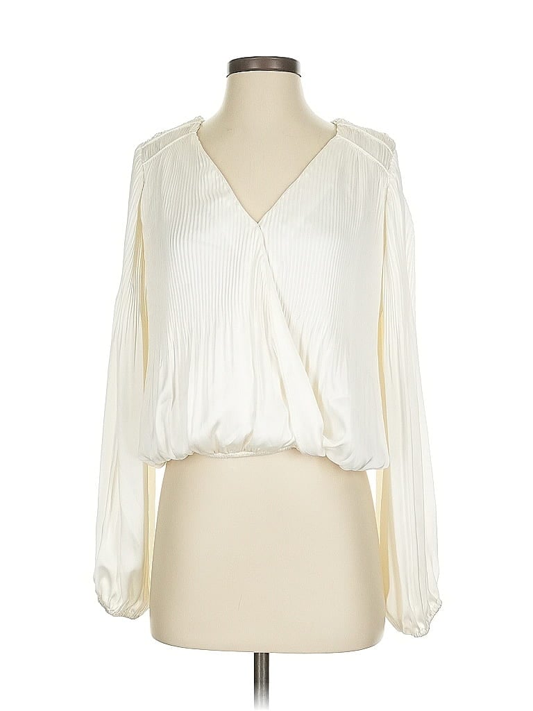 Pre-owned Astr 3/4 Sleeve Blouse In White