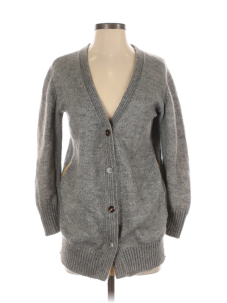 Pre-owned System Cardigan Sweater In Gray