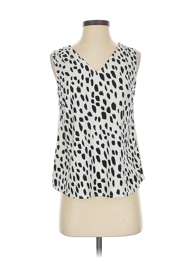 Pre-owned A New Day Sleeveless Blouse In White