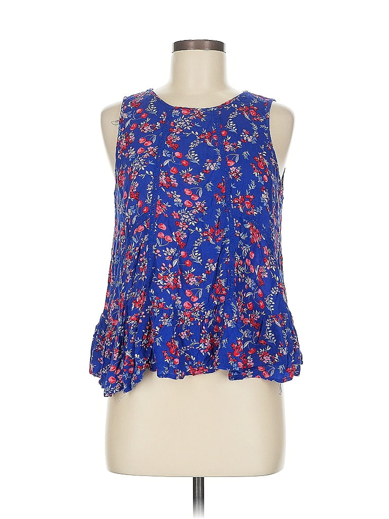 Pre-owned Xhilaration Sleeveless Blouse In Blue
