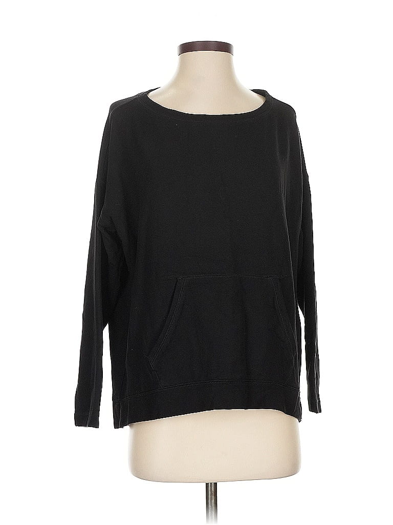 Pre-owned Lou & Grey Pullover Sweater In Black