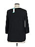 Laila Jayde Black 3/4 Sleeve Blouse Size 1X - photo 2