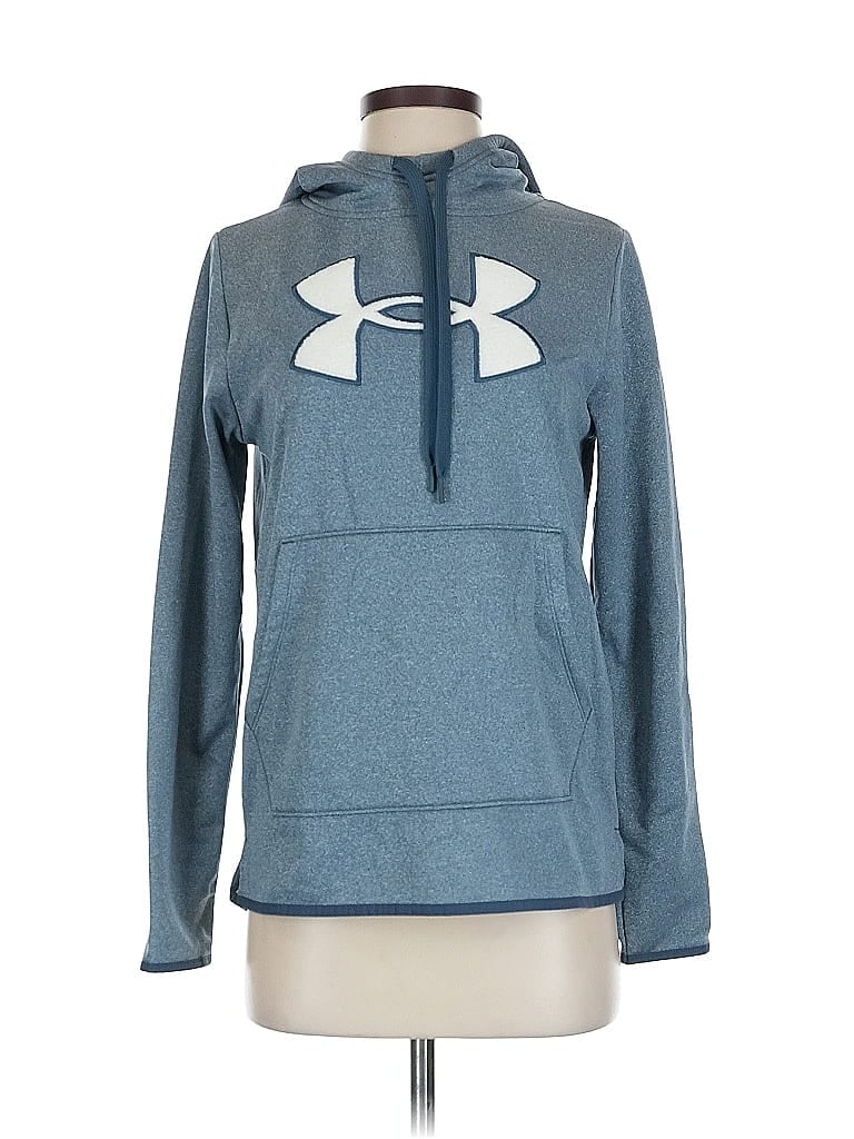 Pre-owned Under Armour Pullover Hoodie In Blue