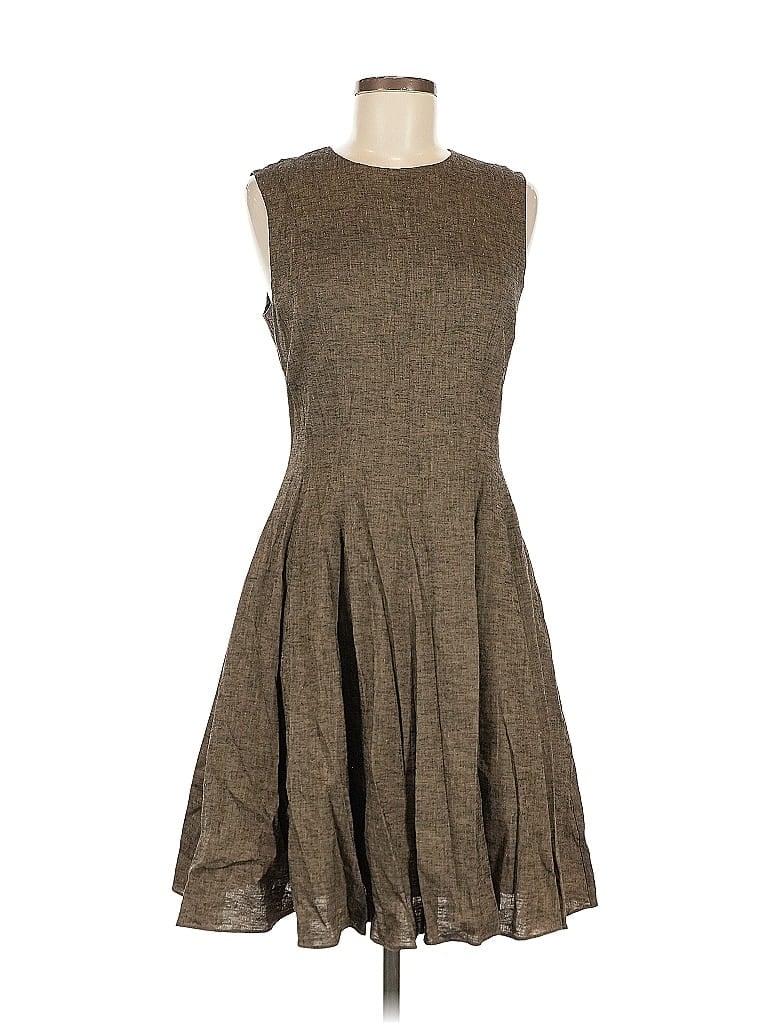 Pre-owned Theory Casual Dress In Brown