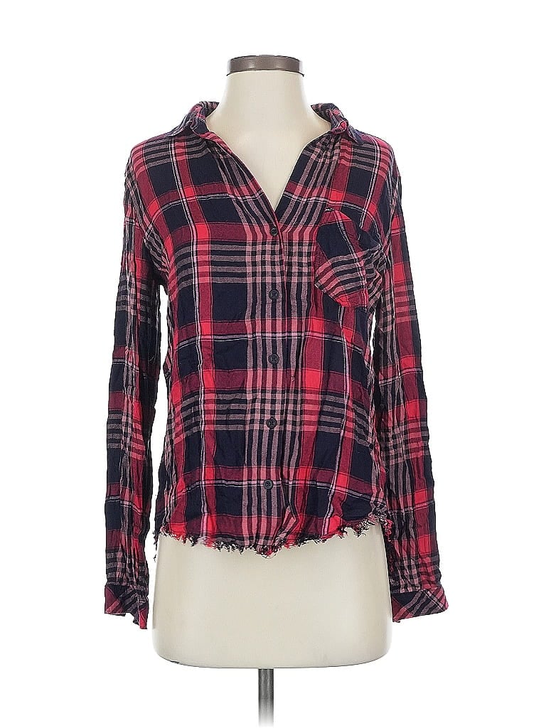 CLOTH & STONE X ANTHROPOLOGIE Pre-owned Long Sleeve Blouse In Red