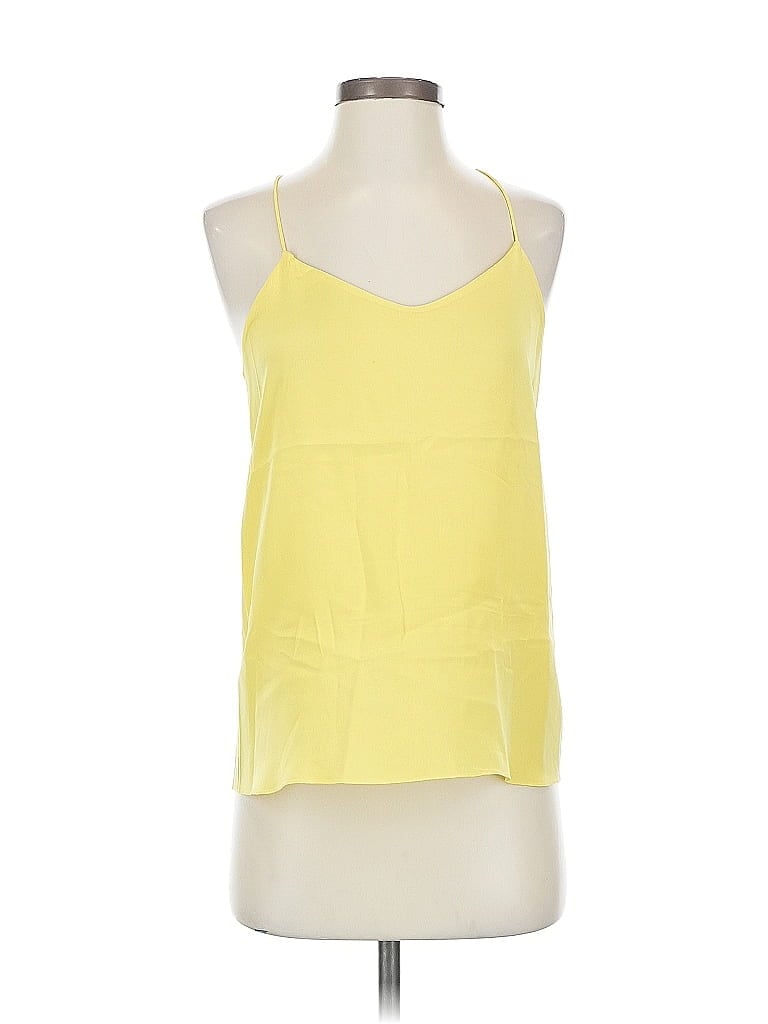 Pre-owned Tibi Sleeveless Top Yellow Halter Neckline Tops