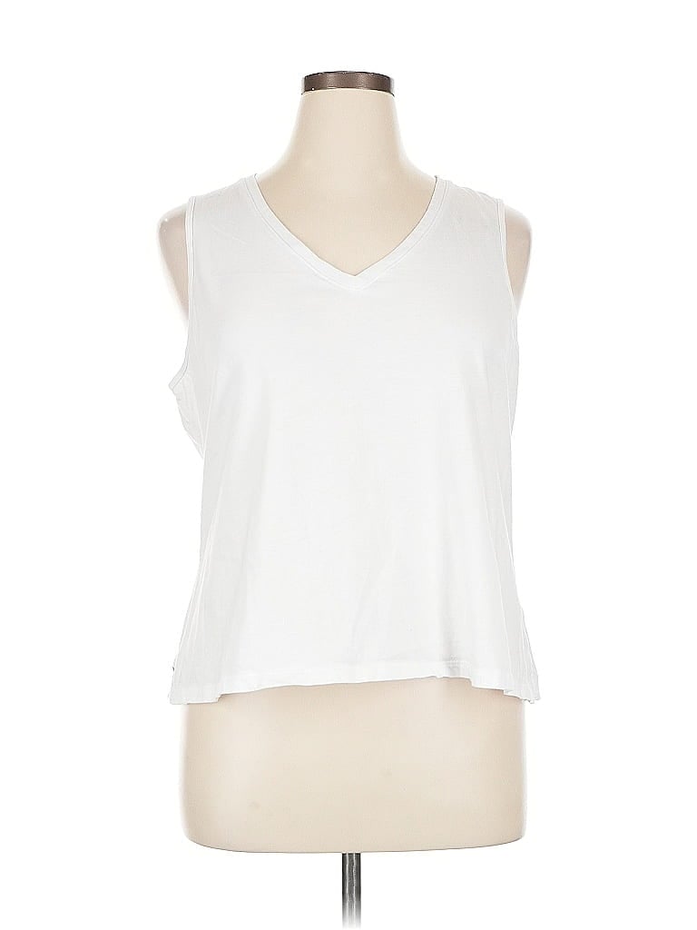 Pre-owned Old Navy Sleeveless T-shirt In White