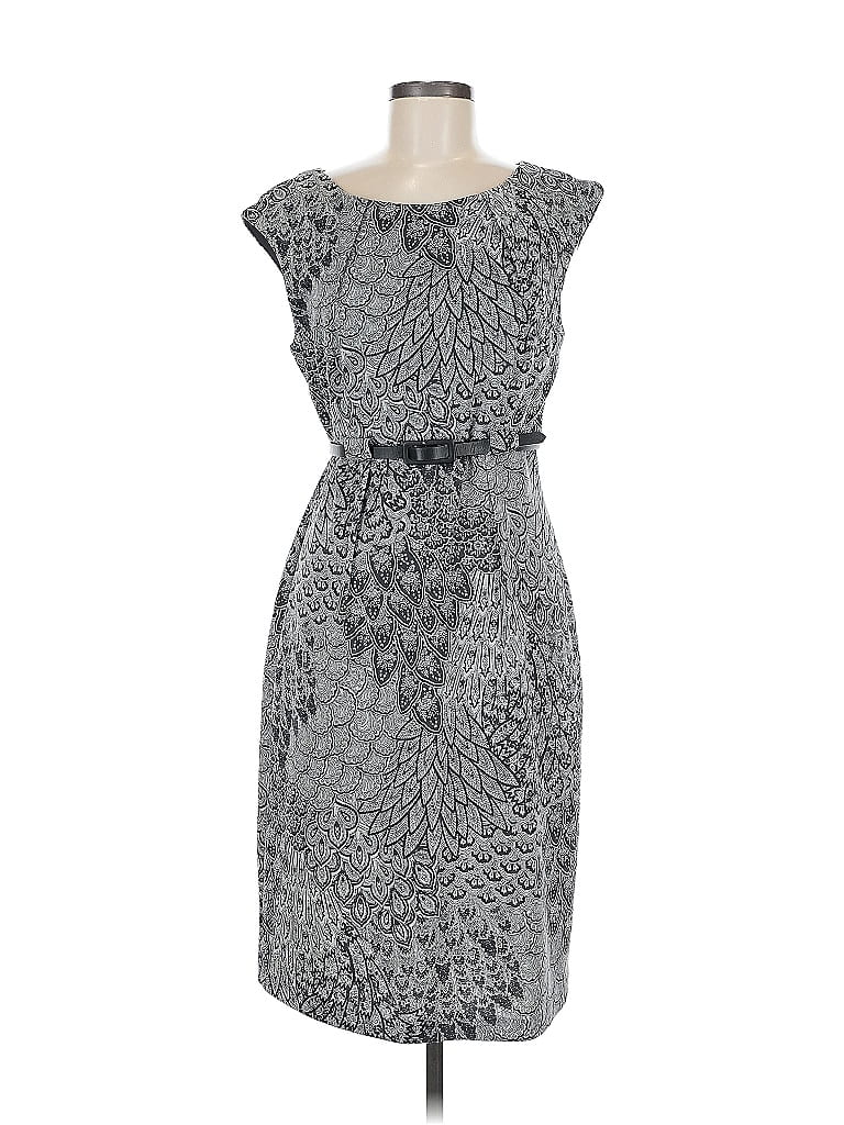 Pre-owned Connected Apparel Cocktail Dress In Gray