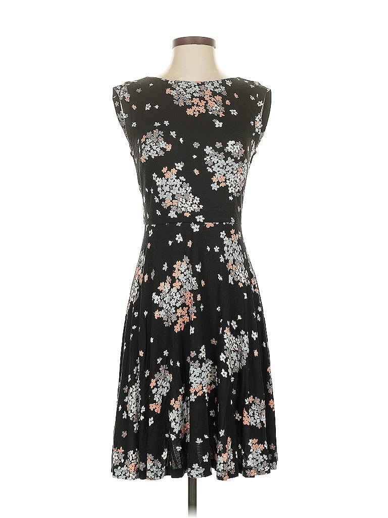 Pre-owned Ann Taylor Loft Cocktail Dress In Black