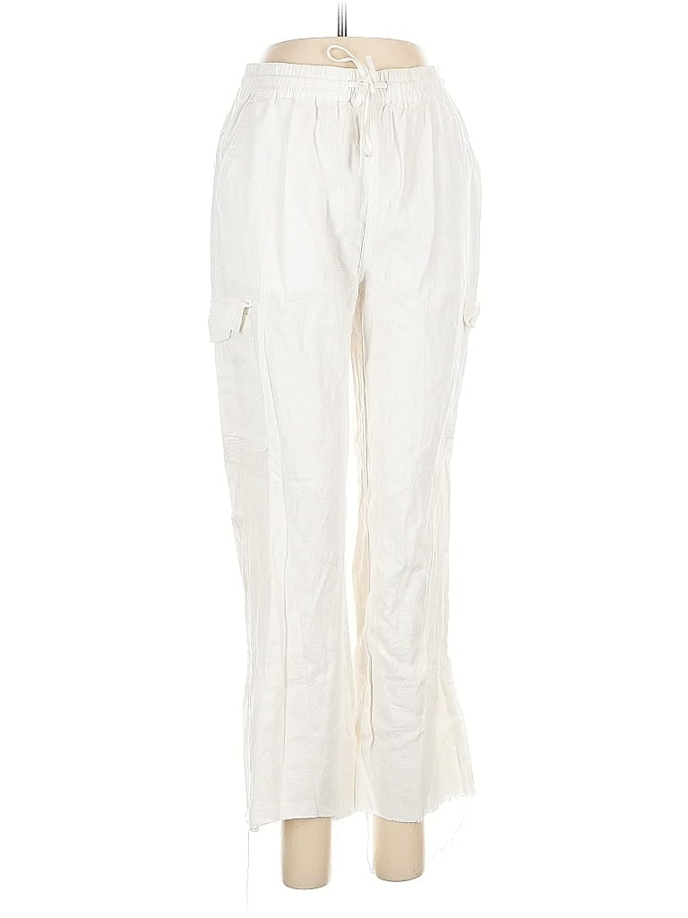 Pre-owned Love Tree Linen Pants In White