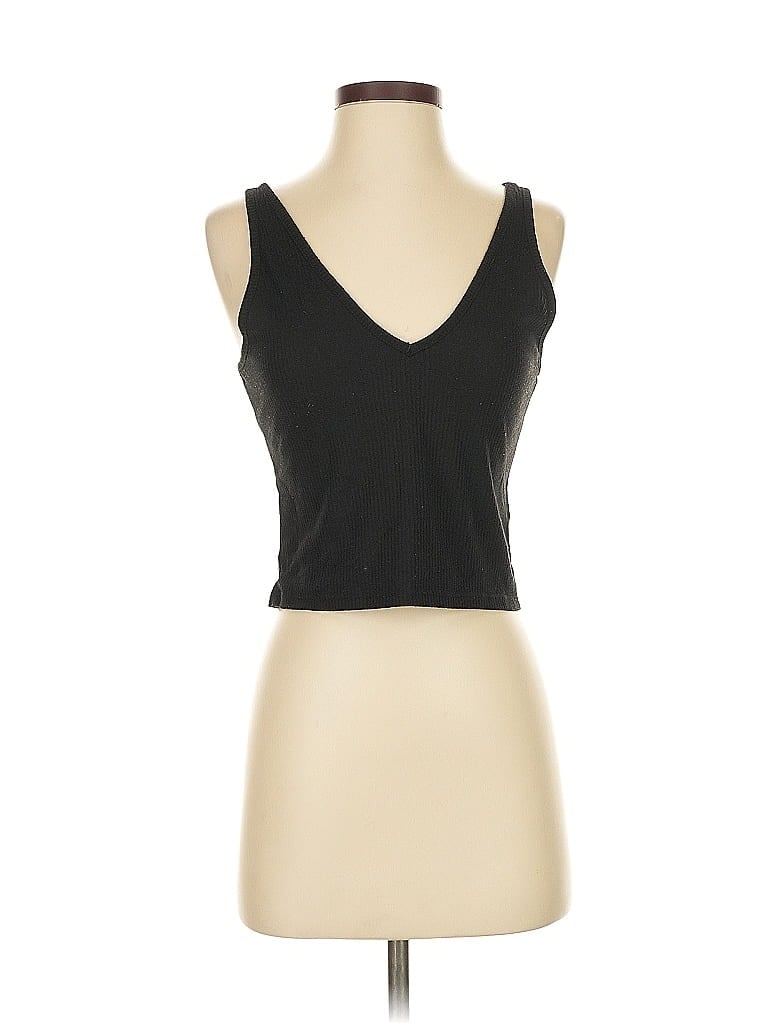 Pre-owned Abound Tank Top Black Plunge Neckline Tops