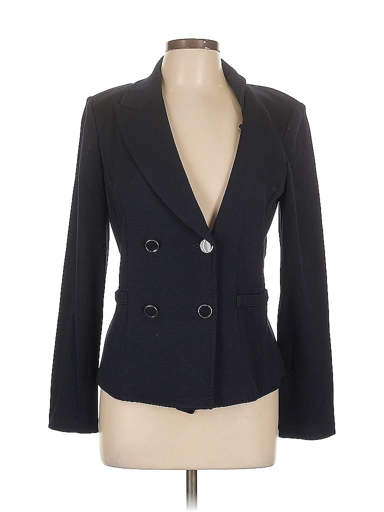 Click to view more detailed imagery on our partner's website Pre-owned St John Wool Blazer Jacket In Black
