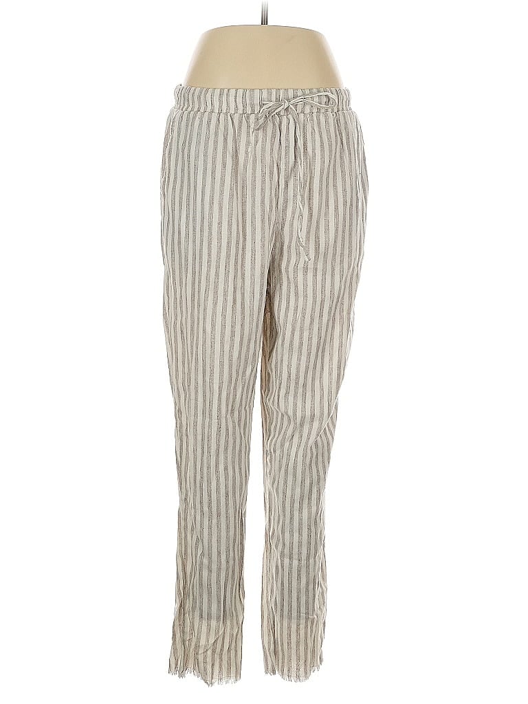 Pre-owned Royalty For Me Linen Pants In Silver