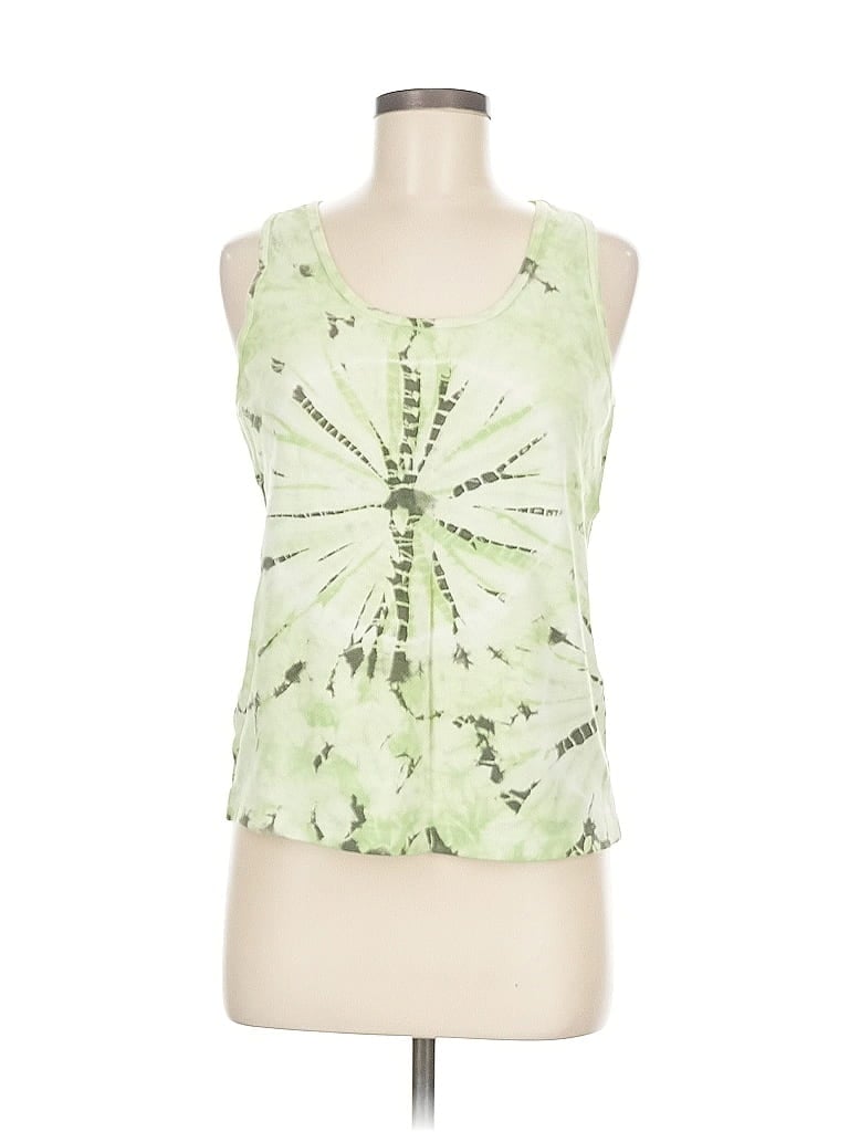 Pre-owned So Sporty Tank Top Green Halter Neckline Tops
