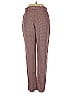 Equipment 100% Wool Tweed Gray Burgundy Wool Pants Size 2 - photo 1