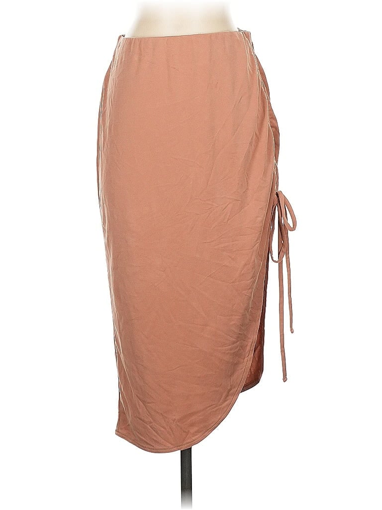 Pre-owned Open Edit Casual Skirt In Brown