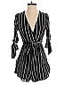 SEEK The Label 100% Polyester Stripes Black Romper Size S - photo 1