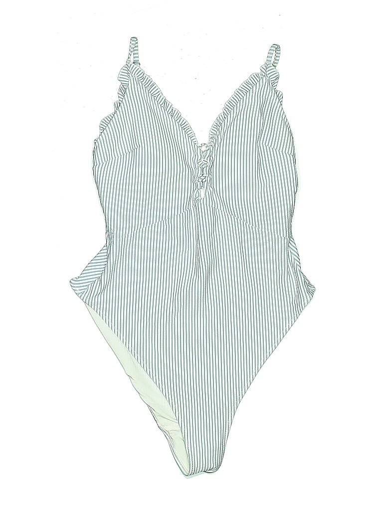 Pre-owned H&m One Piece Swimsuit In Green