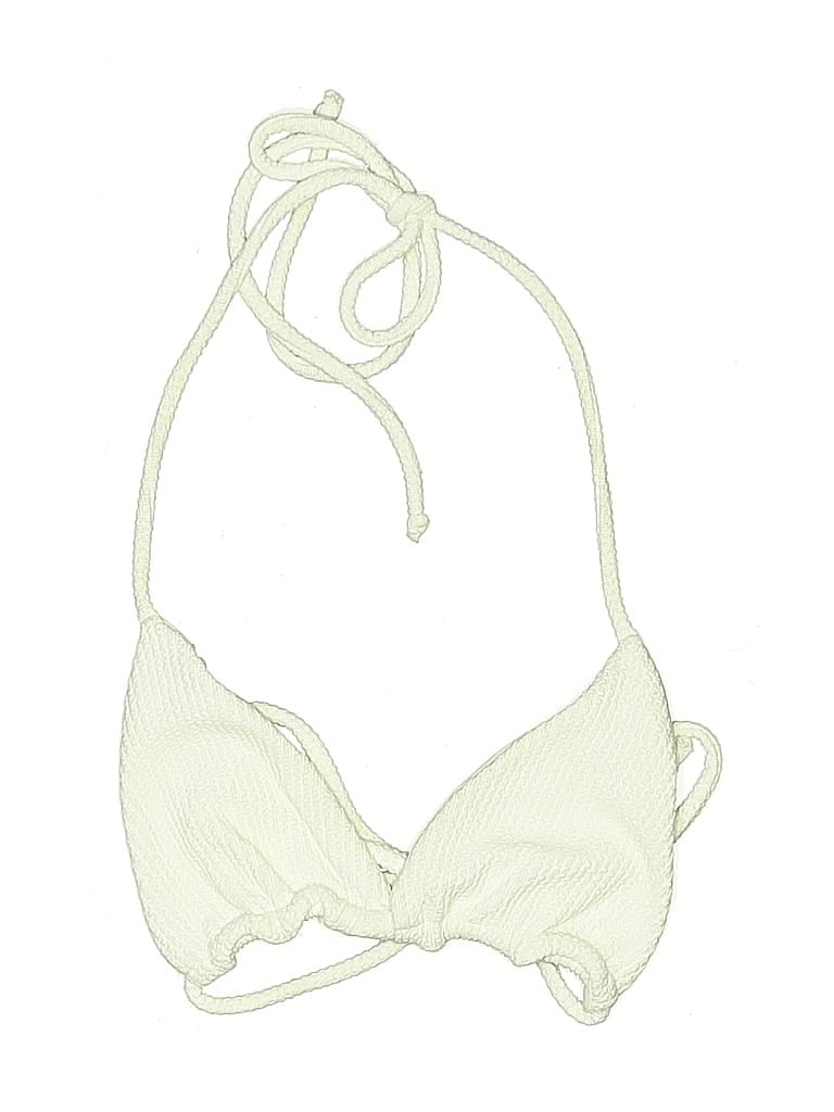 Click to view more detailed imagery on our partner's website Pre-owned Unbranded Swimsuit Top White Graphic Pattern Swimwear