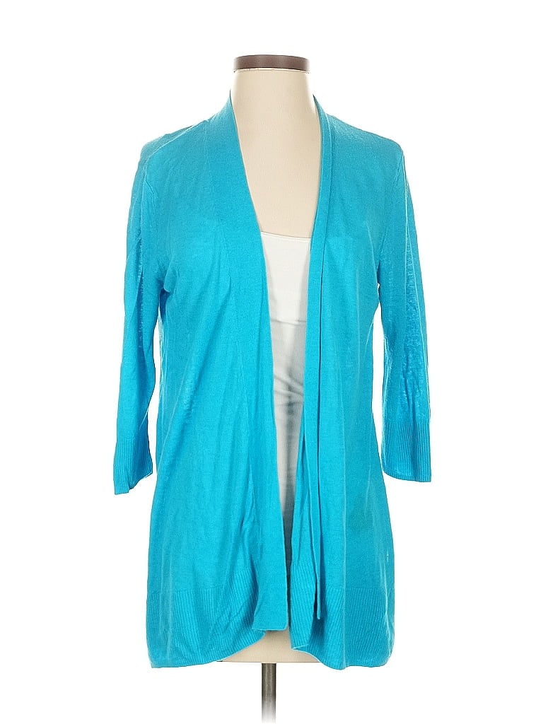 Pre-owned Chico's Cardigan Sweater In Blue