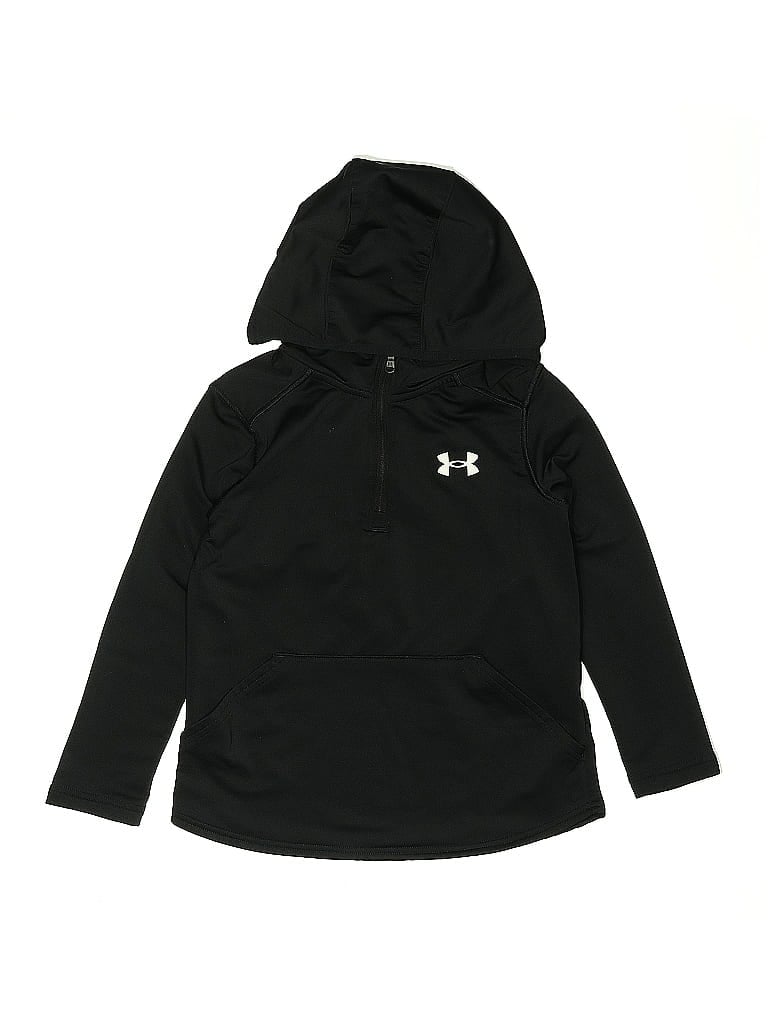 Click to view more detailed imagery on our partner's website Pre-owned Under Armour Kids' Pullover Hoodie In Black