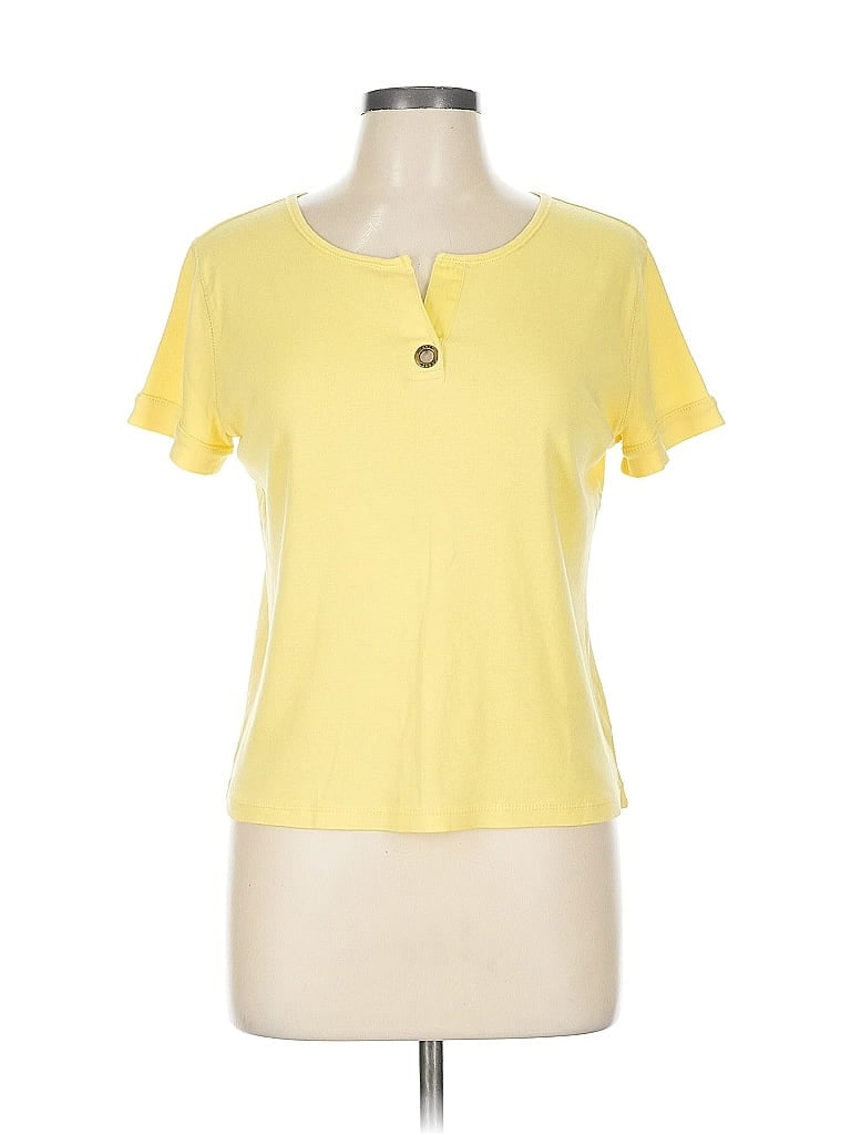 Pre-owned Chaps Short Sleeve T-shirt In Yellow