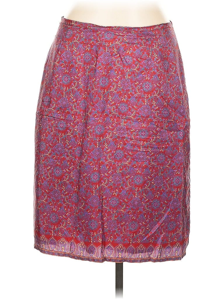 Pre-owned Old Navy Silk Skirt In Purple