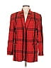 Leslie Fay Plaid Red Blazer Size 8 - photo 1