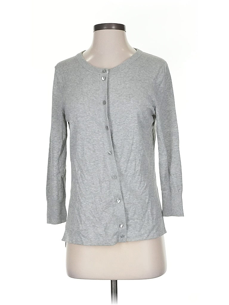 Pre-owned Crown & Ivy Cardigan Sweater In Gray