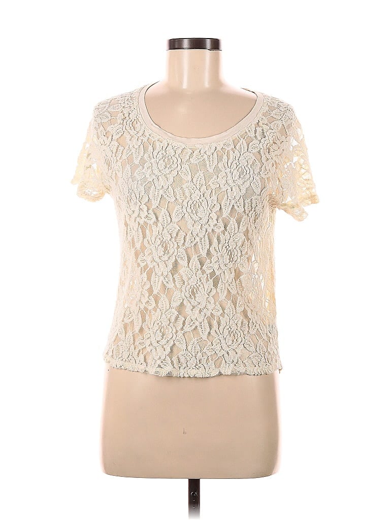 Pre-owned Express Short Sleeve T-shirt In White