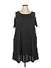 Nemidor 100% Polyester Solid Black Casual Dress Size 18 - photo 1