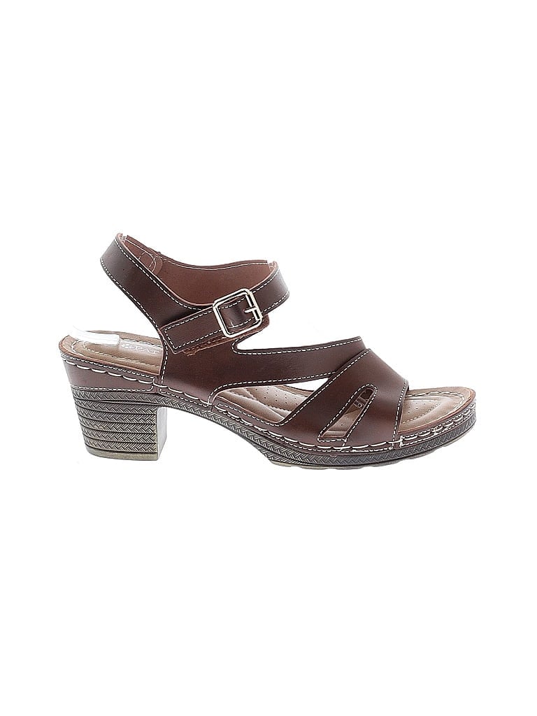 Pre-owned Patrizia By Spring Step Sandals In Brown
