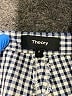 Theory Houndstooth Blue Casual Pants Size 8 - photo 6
