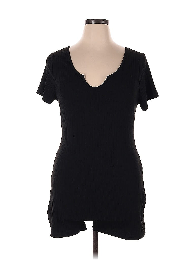 Pre-owned Shein Curve Romper In Black