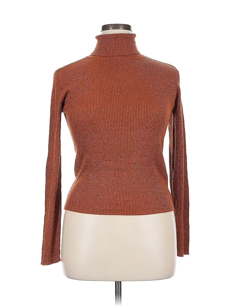 Click to view more detailed imagery on our partner's website Pre-owned Saks Fifth Avenue Turtleneck Sweater In Brown