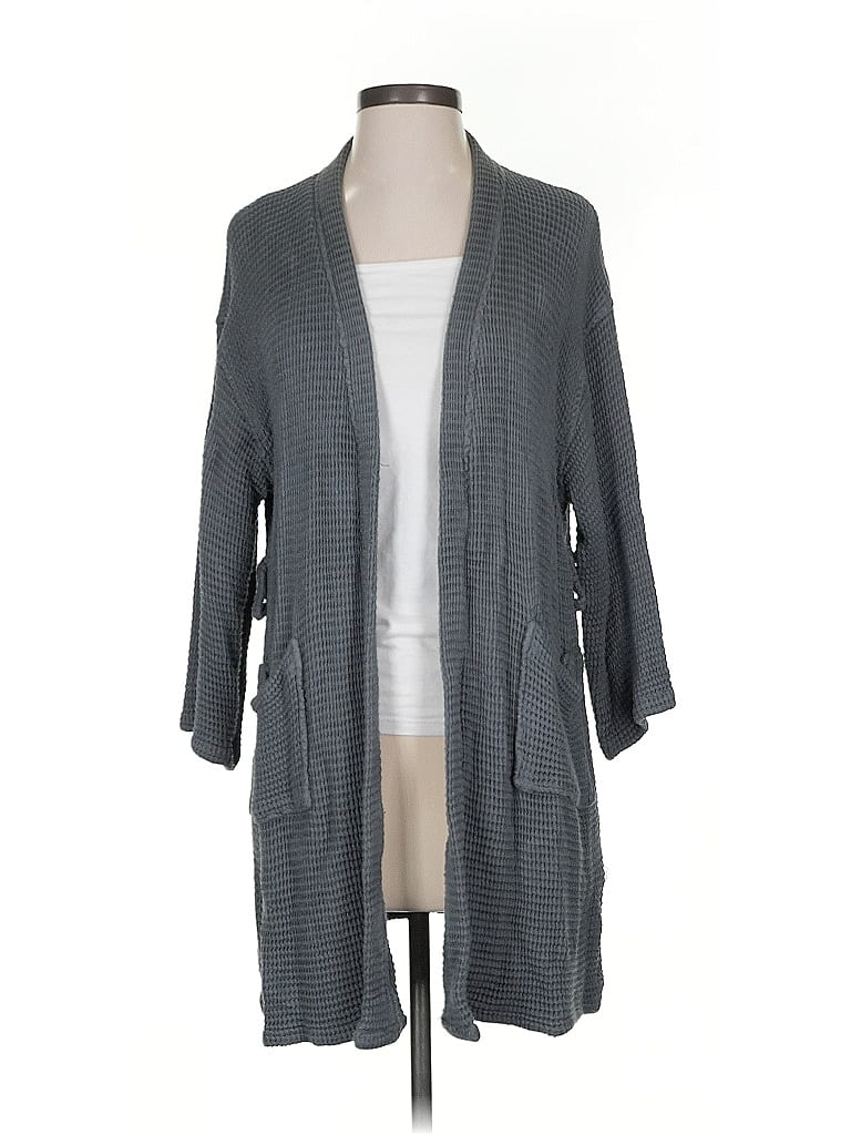 Pre-owned Assorted Brands Cardigan Sweater In Gray