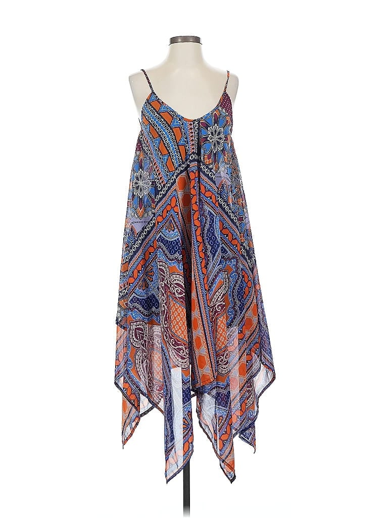 Pre-owned Japna Casual Dress In Blue