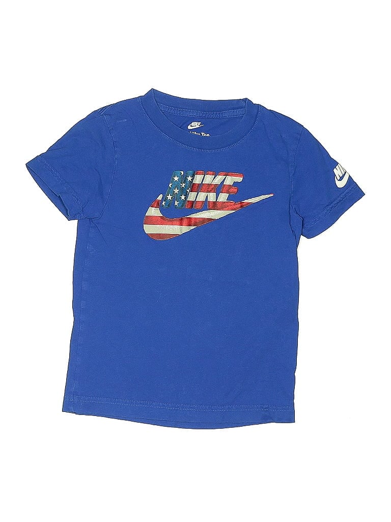 Click to view more detailed imagery on our partner's website Pre-owned Nike Kids' Short Sleeve T-shirt In Blue