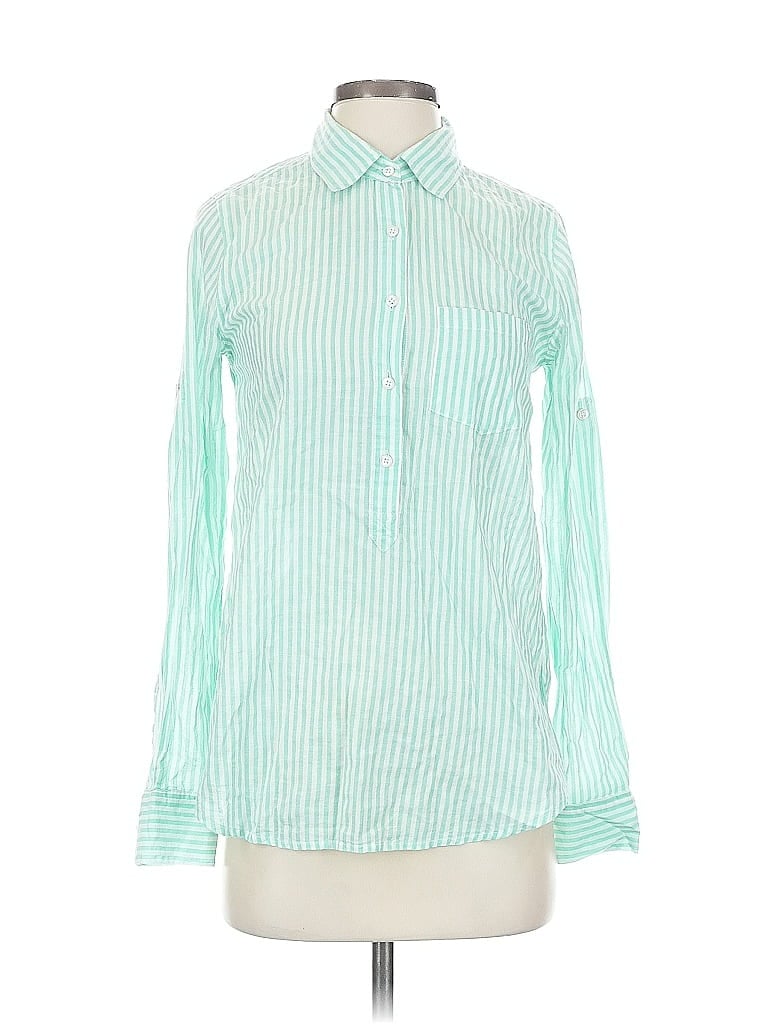 Jcrew Long Sleeve Button Down Shirt In Green