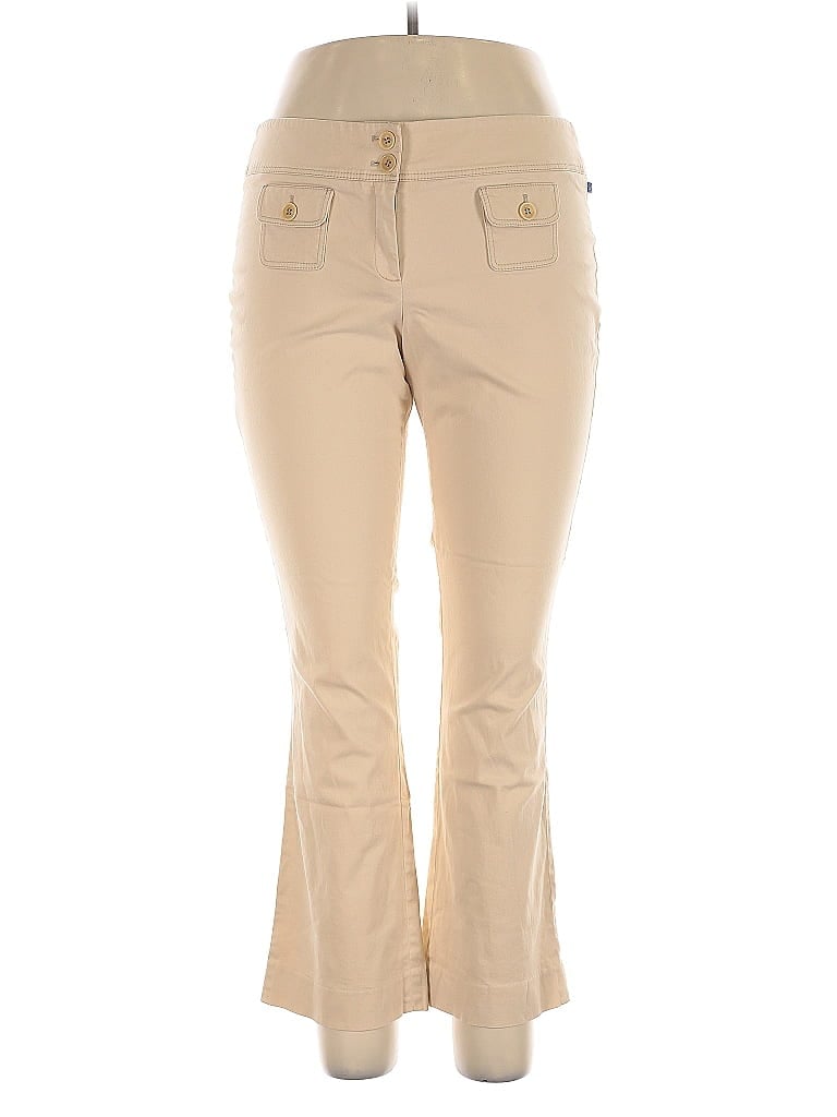 Pre-owned Façonnable Khaki Pant In Brown