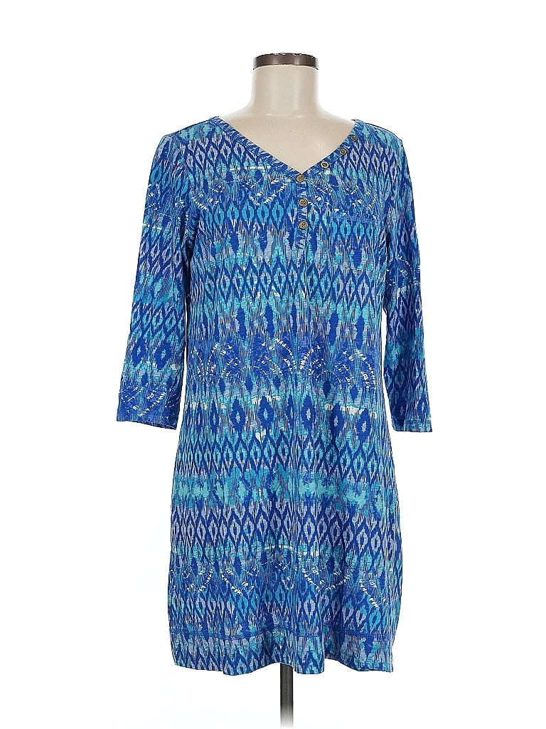 Pre-owned Caribbean Joe Casual Dress In Blue
