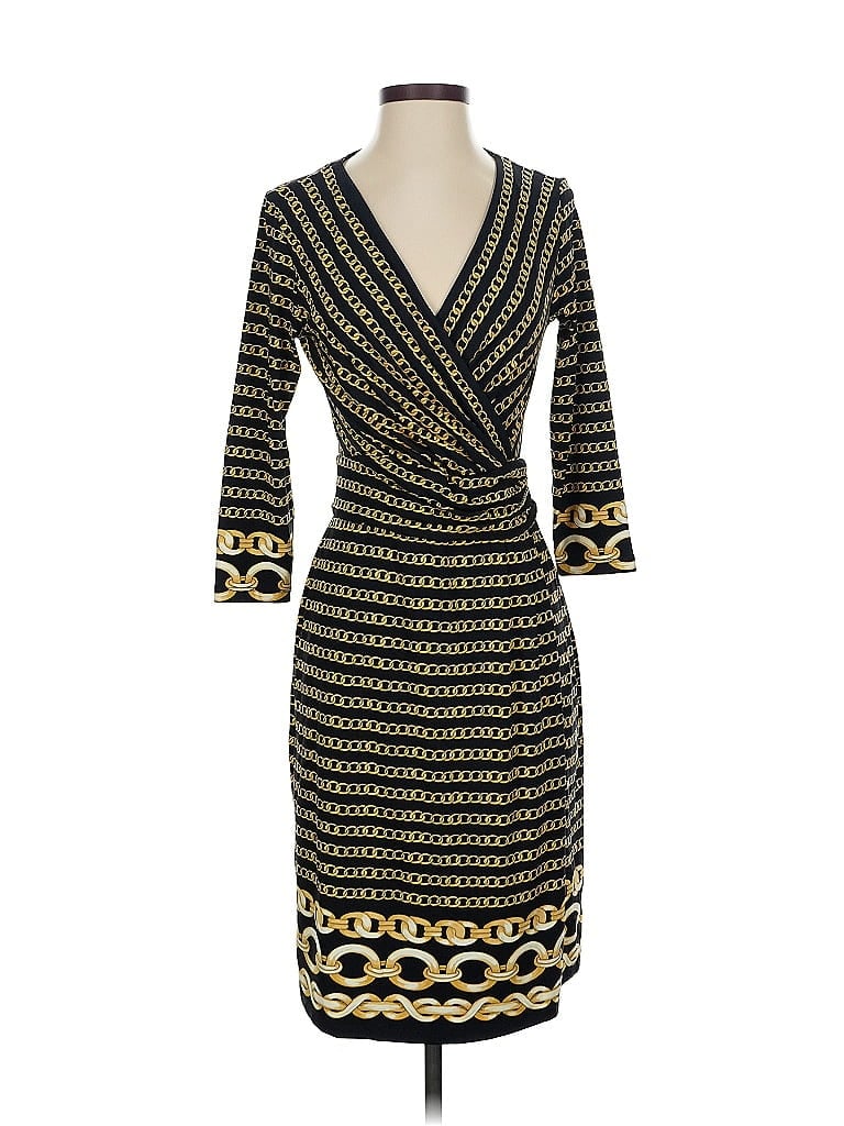 Pre-owned J. Mclaughlin Cocktail Dress In Gold
